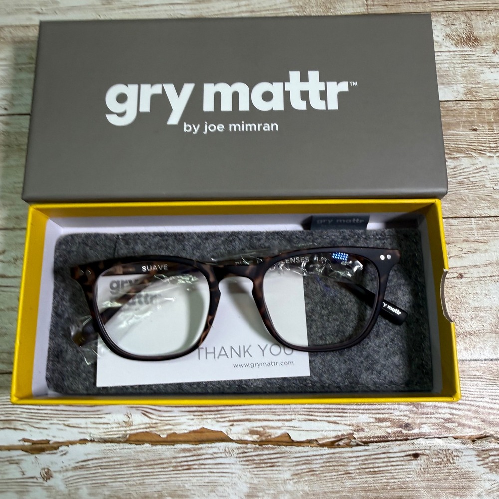 Gry Mattr Blue Light Readers Unisex OS Tortoise Suave +1.25 Magnification